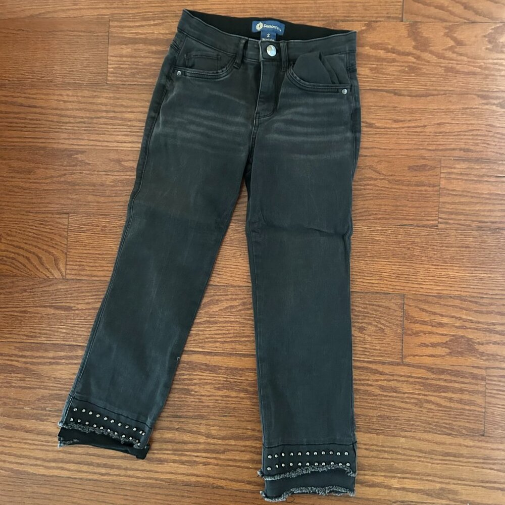 Democracy Absolution Black Jeans Studded Frayed H… - image 2